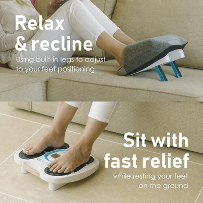 Paingone Fllow EMS Medical Device - Circulation Stimulator - Legs & Feet - 150 Intensity Levels - Muscle Booster Therapy - Remote Control - Relax Muscles & Relieves Pain - Lightweight & Portable