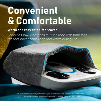 Paingone Fllow EMS Medical Device - Circulation Stimulator - Legs & Feet - 150 Intensity Levels - Muscle Booster Therapy - Remote Control - Relax Muscles & Relieves Pain - Lightweight & Portable