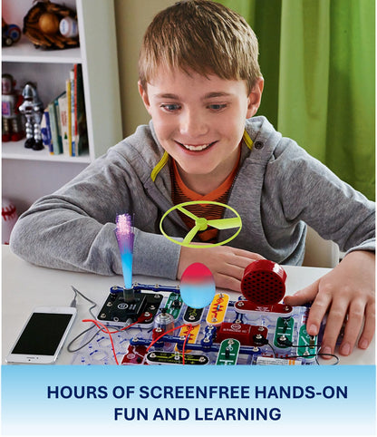 Snap Circuits Light Electronics Exploration Kit | Over 175 Exciting STEM Projects | Full Color Project Manual | 55+ Snap Circuits Parts | STEM Educational Toys for Kids 8+