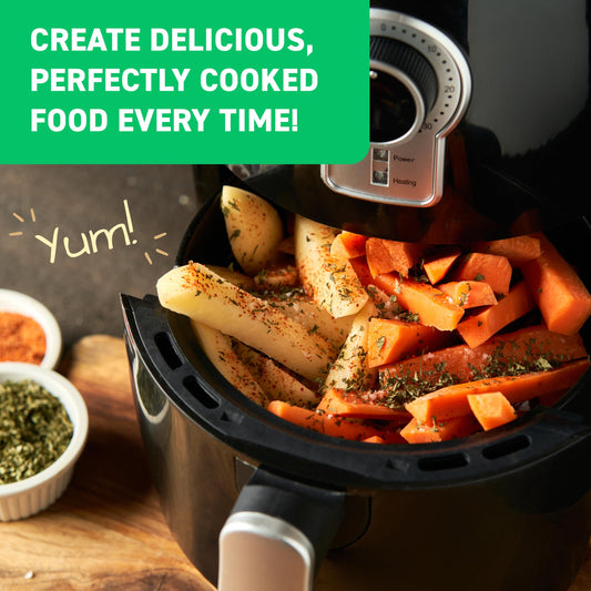 Air Fryer Cheat Sheet Magnets Cooking Guide Booklet - Air Fryer Cookbooks - Air Fryer Liners - Air Fryers Kitchen Gifts Gadgets 2025 - Air Fryer Accessories - Air Fryer Cooking Guide Airfryer Liners