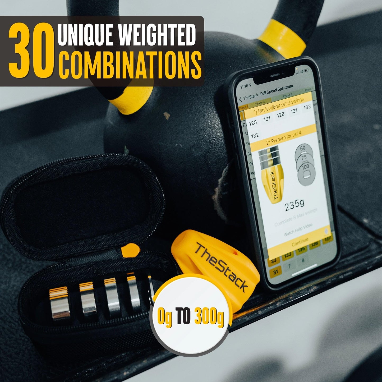 TheStack™ | Golf Swing Speed Trainer | Weighted Golf Training Aid | Golf Swing Trainer Golf Swing Training Aid | Golf Trainer Practice for Men and Women