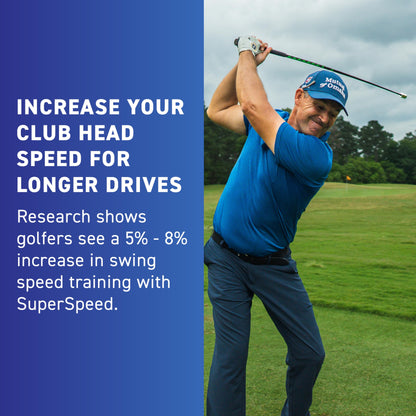 SuperSpeed Golf | Swing Speed Training System | Gain Swing Speed and 20 Yards | Speed Sticks™ used by Padraig Harrington | App Training Protocols