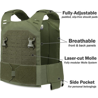 EVERLIT Adjustable Weighted Vest 14 Lbs/ 20 Lbs, Weight Included, for Body Weight Training Fitness Workout Running for Men Women