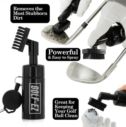 Golf-EZ Golf Essentials Kit | Must Have Golf Accessories - Golf Water Brush, Golf Towel, Golf Club Brush, Golf Ball Marker, Divot Repair Tool, Golf Ball & Golf Tee Holder, Golf Gifts for Men