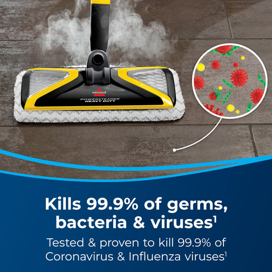 BISSELL Power Steamer Heavy Duty 3-in-1 Steam Mop and Handheld SteamShot for Indoor and Outdoor Use:Garage, Workshop, Auto, Boat, Recreational Vehicles; Windows,Outdoor Furniture and Decks,Black,2685A