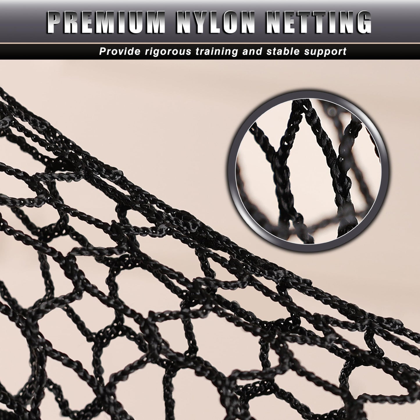CHAMPKEY Two Sided Golf Chipping Net with Chipping Mat and 12 Foam Golf Balls - Professional Golf Practice Net - Improve Short Game and Skills Chipping Net