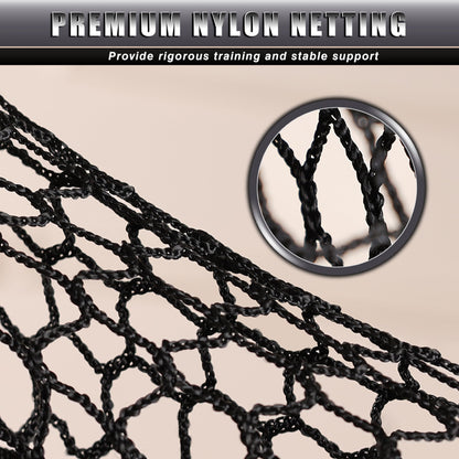 CHAMPKEY Two Sided Golf Chipping Net with Chipping Mat and 12 Foam Golf Balls - Professional Golf Practice Net - Improve Short Game and Skills Chipping Net