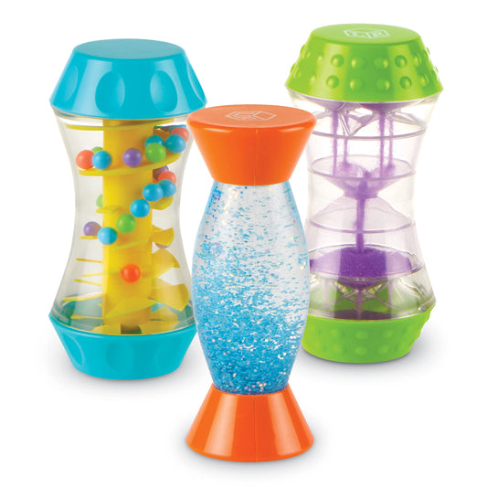 Learning Resources Sensory Trio Fidget Tubes - Creativity For Kids, Bottles For Toddler, Kids Travel Essentials Toys, Fine Motor Skills Gifts, Calm Down Corner Supplies, Bin Activities
