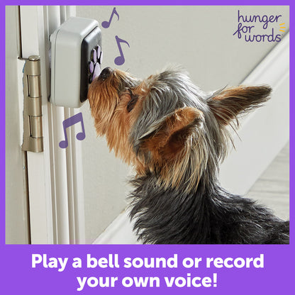 Hunger for Words Talking Pet Doorbell - 1 Piece Doorbell for Dogs, Doggie Doorbell, Perfect for Dog Potty Training, Talking Dog Buttons