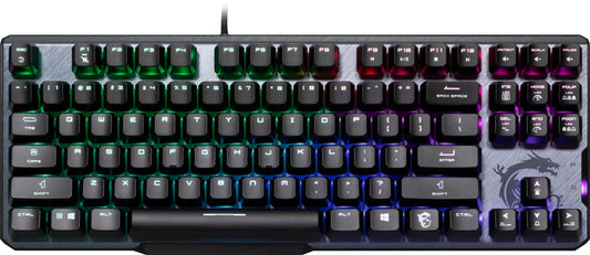MSI Vigor GK50 Elite TKL LL US Mechanical RGB Gaming Keyboard with Kahil Blue Switches