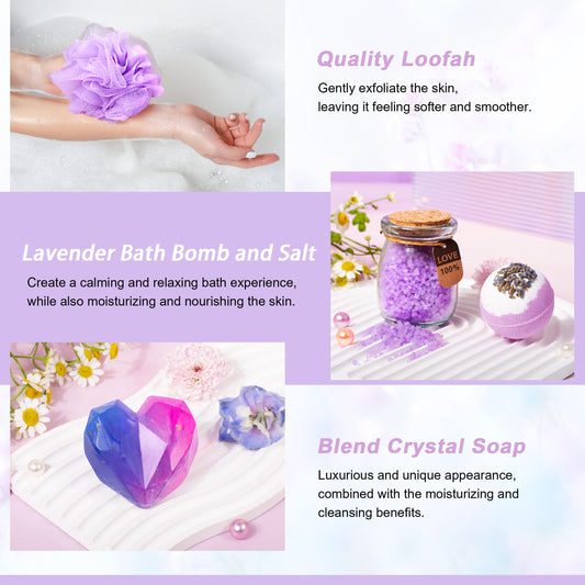LUCOTIYA Gifts for Women, Mother's Day Gifts Basket for Woman Birthday Wine Tumbler Self Care Package Gift for Mom, Bestie, Her, Sister, Wife, Auntie Thank You Gift for Women Teacher Appreciation
