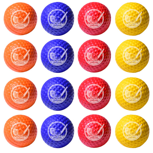 GoSports Foam Golf Practice Balls - 16 Pack Realistic Feel and Limited Flight Use Indoors or Outdoors