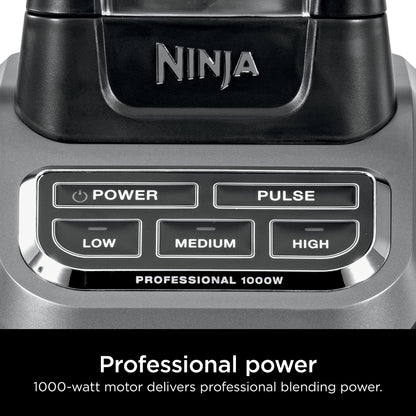 Ninja BL610 Professional 72 Oz Countertop Blender with 1000-Watt Base and Total Crushing Technology for-Smoothies, Ice and Frozen Fruit, Black
