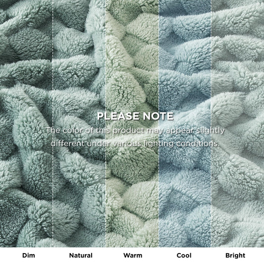 Bedsure Sage Green Fleece Blanket for Couch - Checkered Throw Blanket for Women, Cute Soft Cozy Throw for Girls, 50x60 Inches